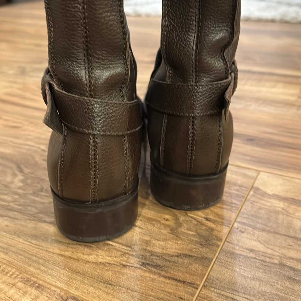 Naturalizer “Rancher” Brown Leather Riding Boots - Picture 7 of 8
